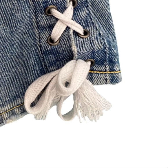 GRLFRND Karolina Lace Up High Rise Skinny Jeans Kingdom size 26 - Picture 7 of 10